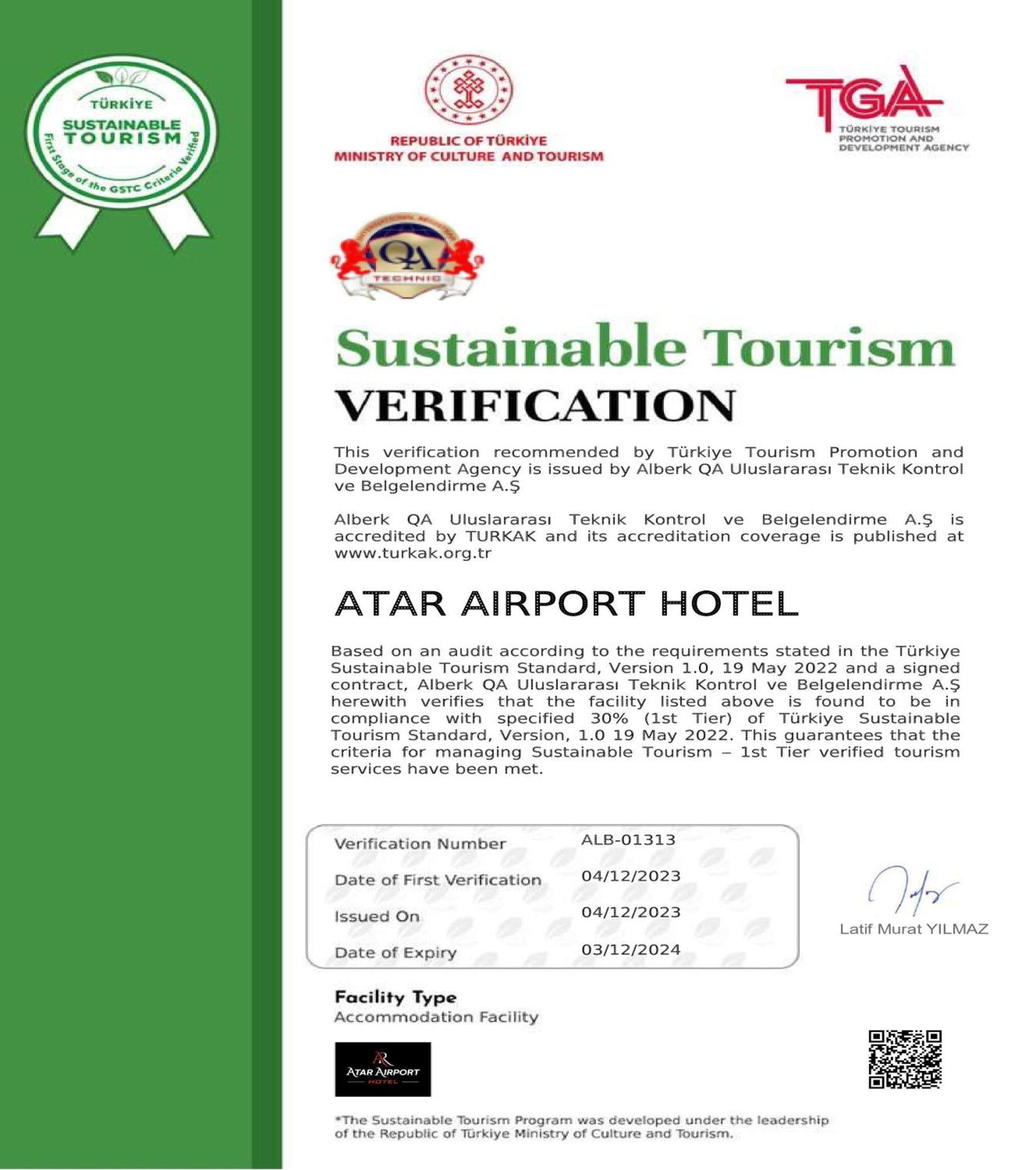 Atar Airport Hotel - Spa & Wellness Arnavutkoy Bagian luar foto